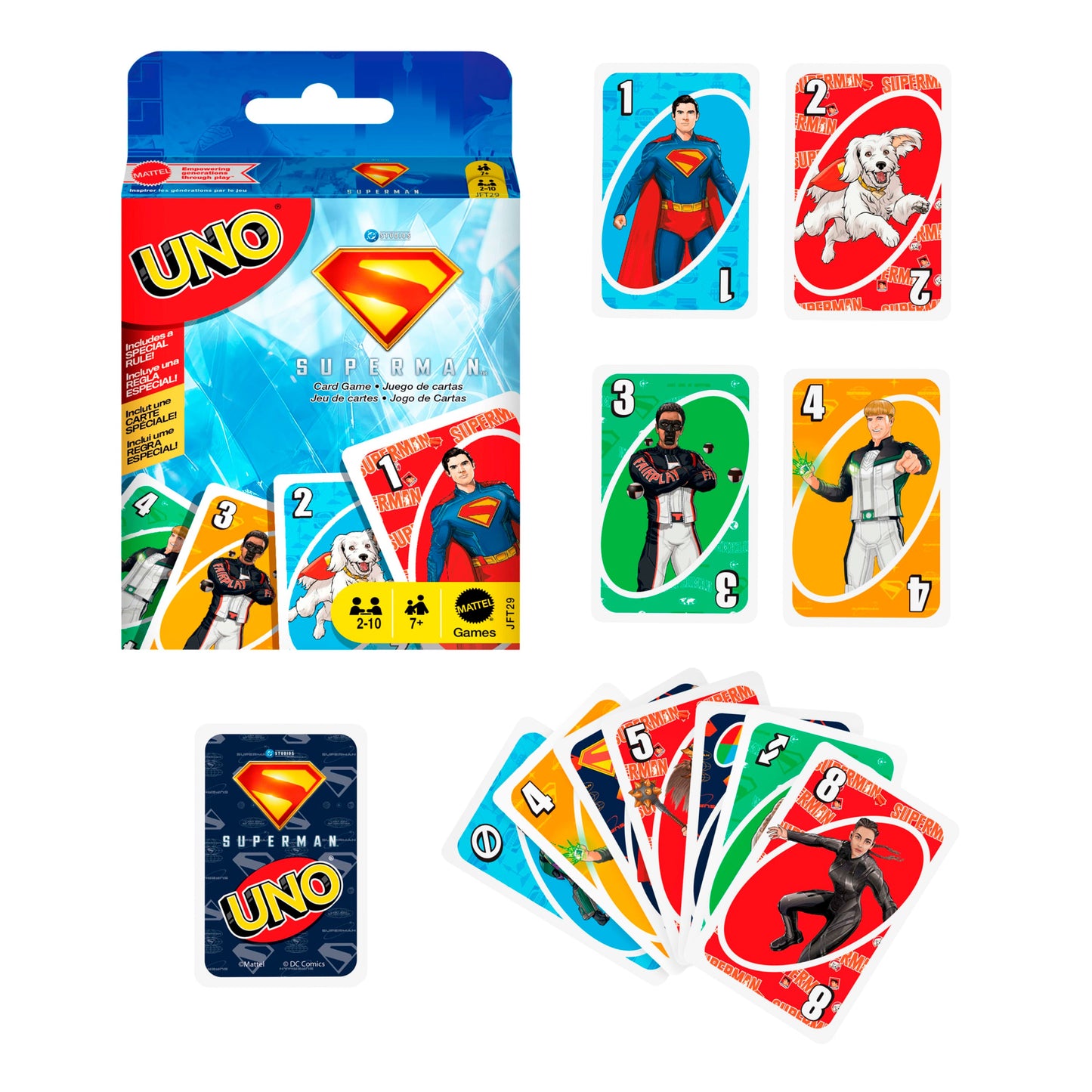 Juego de cartas Uno-Superman