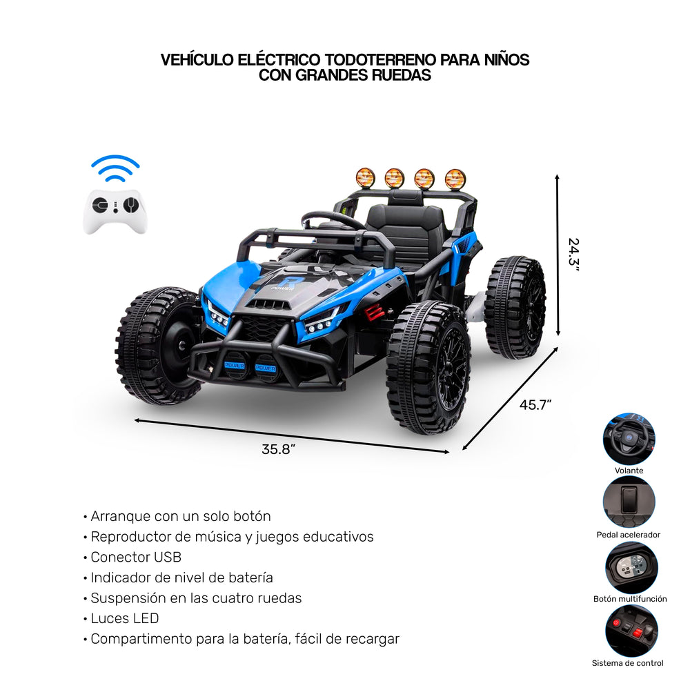Vehículo Eléctrico todoterreno para niños