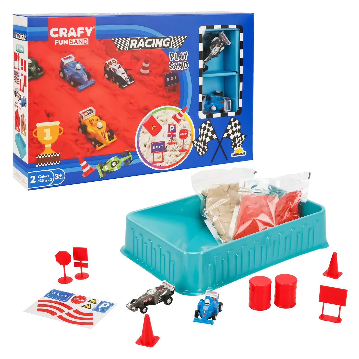 Set Arena y Carros