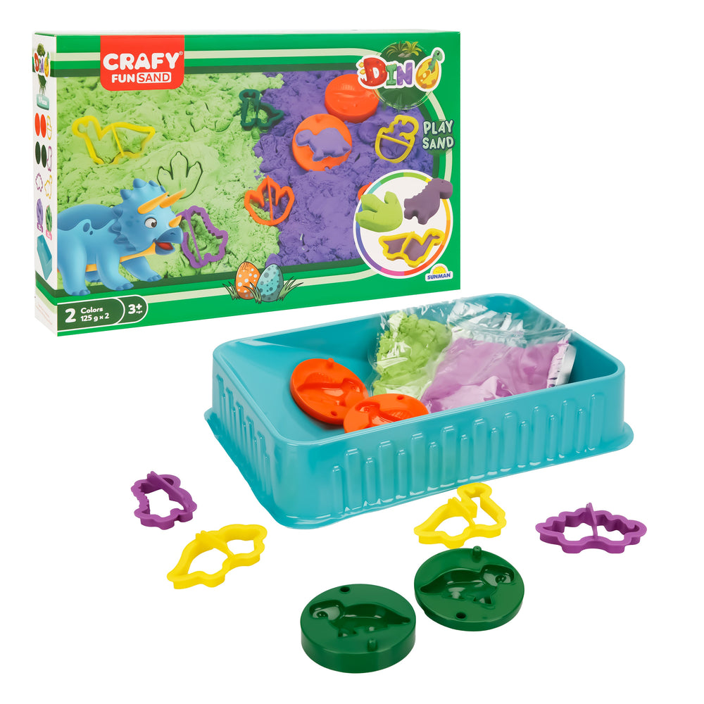 Arena y Molde Dinosaurios