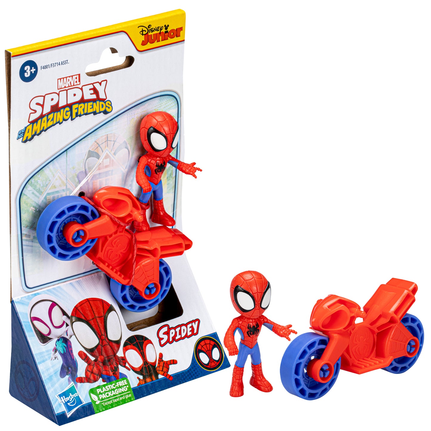 Figura y Motocicleta de Spidey and his Amazing Friends