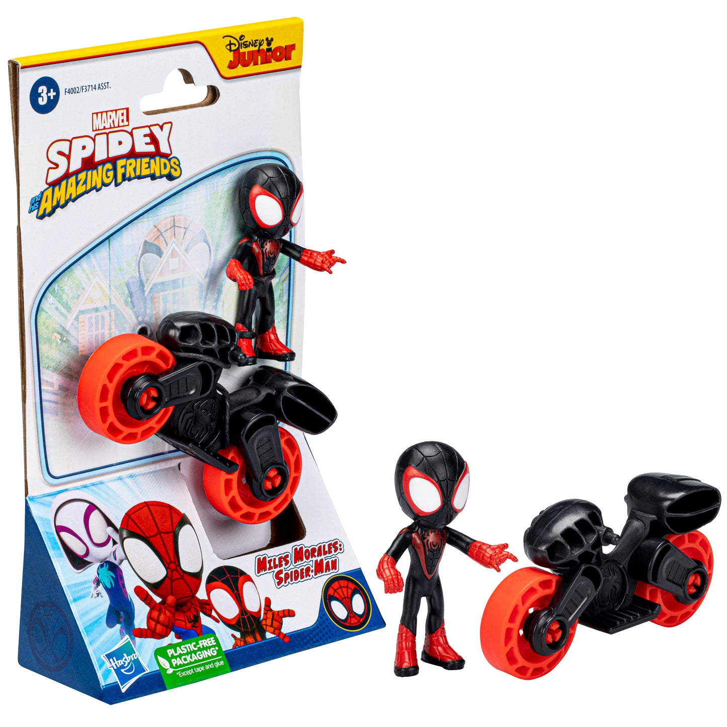 Figura y Motocicleta de Spidey and his Amazing Friends