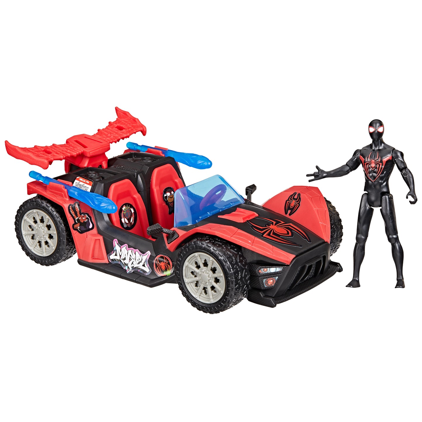 Miles Auto con Blasters Spiderman Venomversus