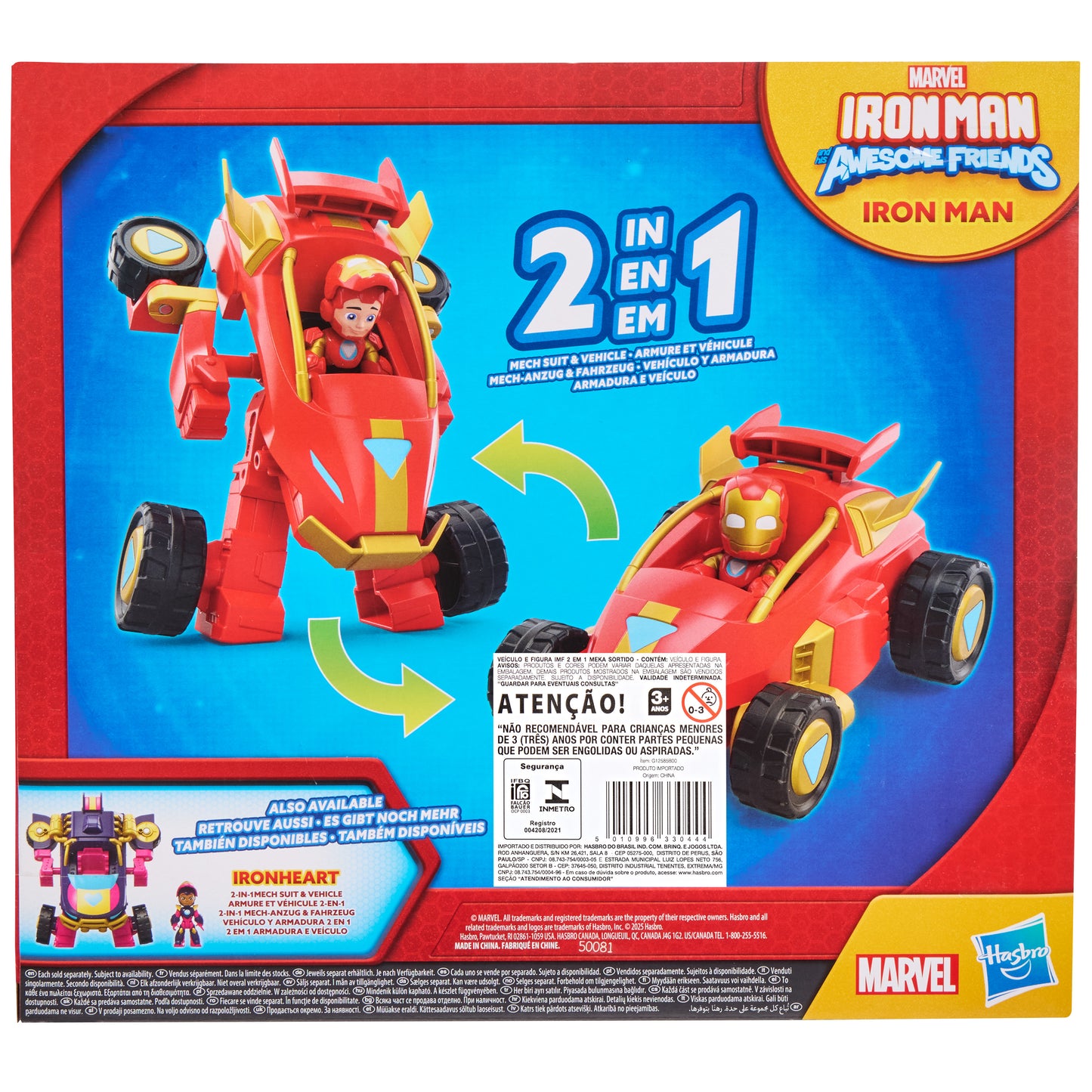 Iron Man y sus Amigos Surtido Robot 2 en 1