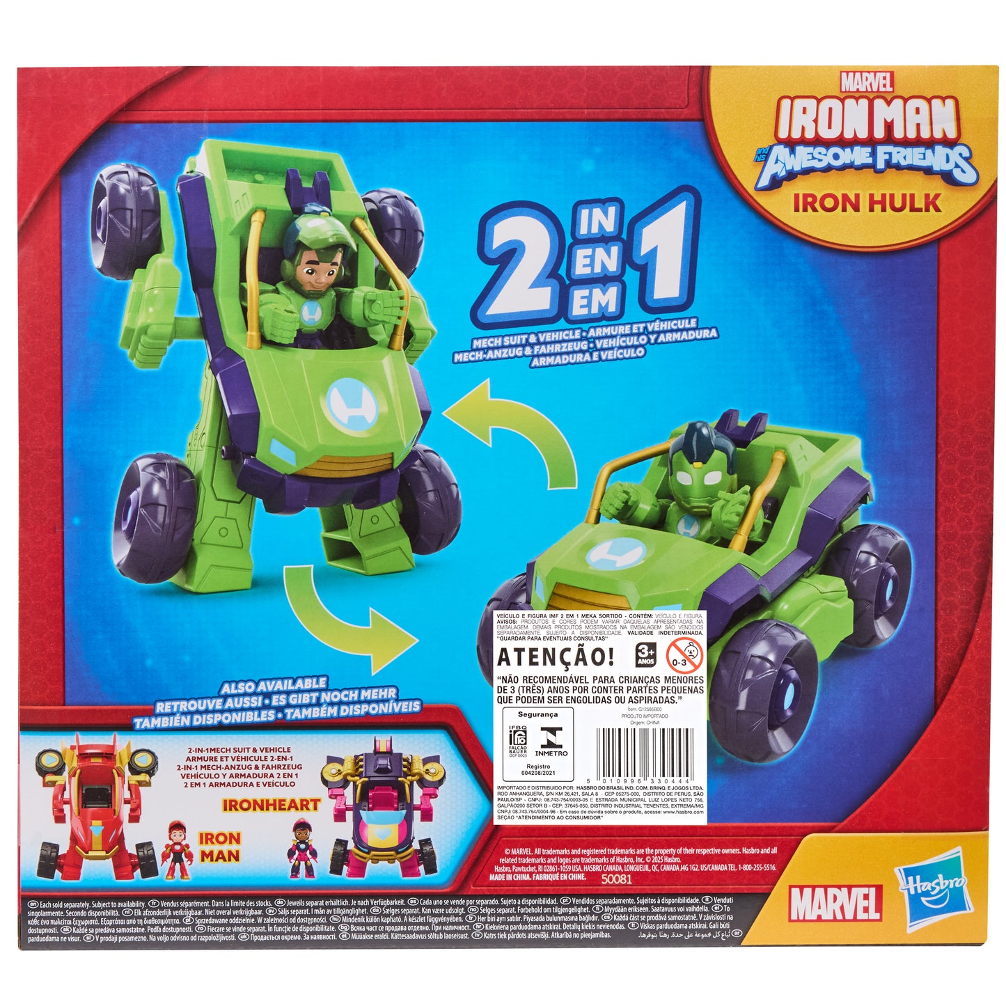 Iron Man y sus Amigos Surtido Robot 2 en 1