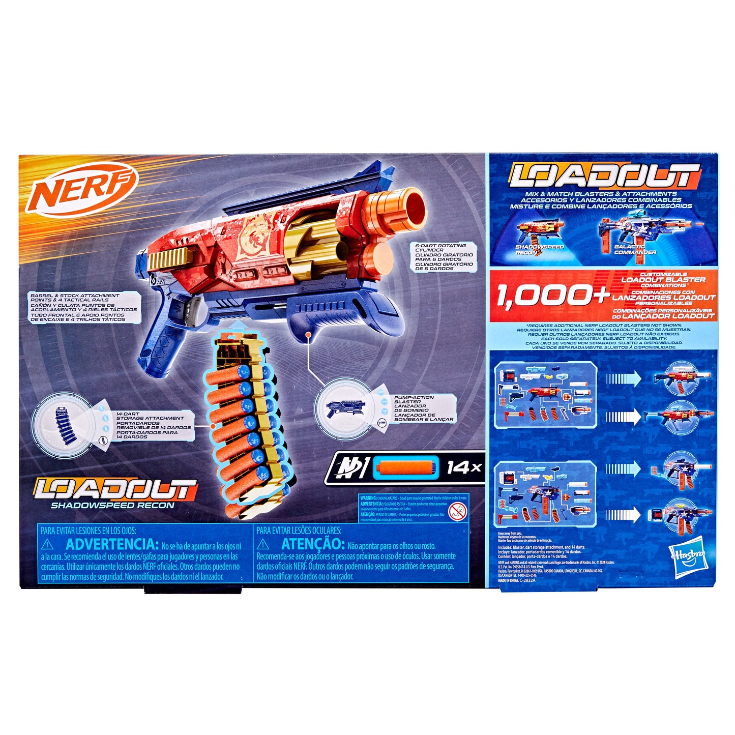 Subfusil Nerf Shadowspeed Recon